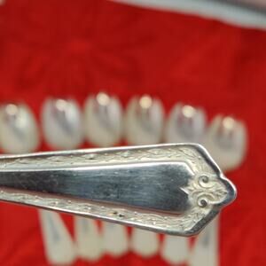 7X HAMPDEN Silverplate International Silver Wm Rogers Ice Cream Fork 5"